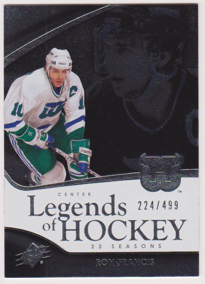 2011-12 SPx #111 Ron Francis 224/499 Legends of Hockey (image for) 2011-12 SPx #111 Ron Francis 224/499 Legends of Hockey