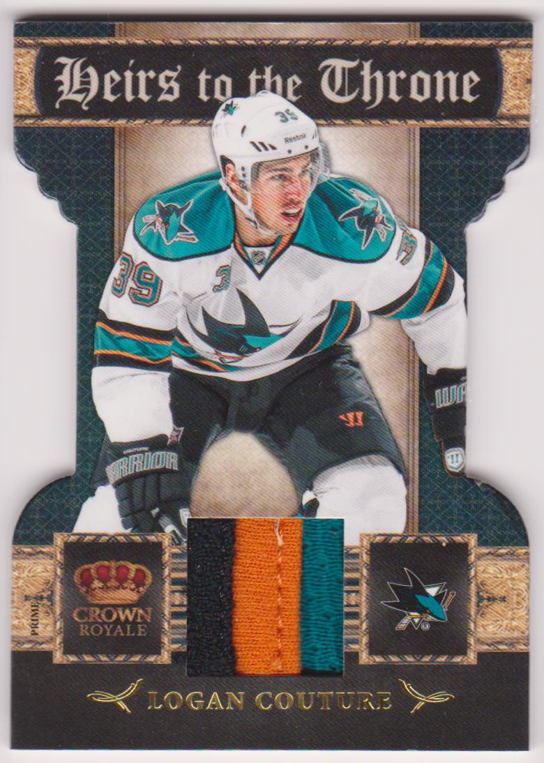 2011-12 Crown Royale Heirs To The Throne Materials Prime #3 Logan Couture 21/50 (image for) 2011-12 Crown Royale Heirs To The Throne Materials Prime #3 Logan Couture 21/50