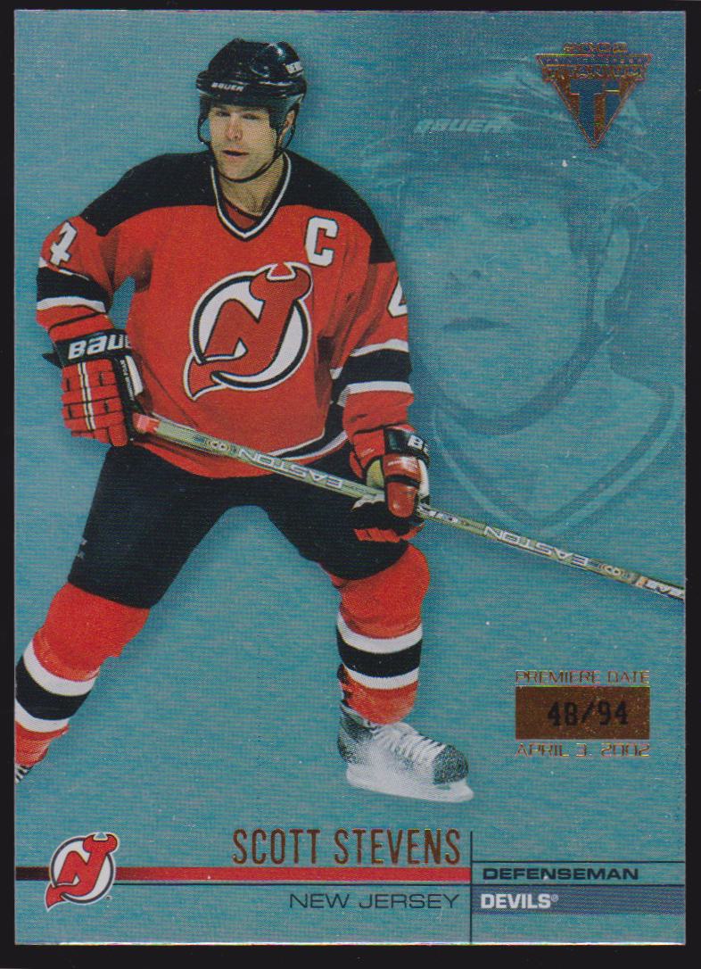 2001-02 Titanium Premiere Date #85 Scott Stevens 48/94 (image for) 2001-02 Titanium Premiere Date #85 Scott Stevens 48/94