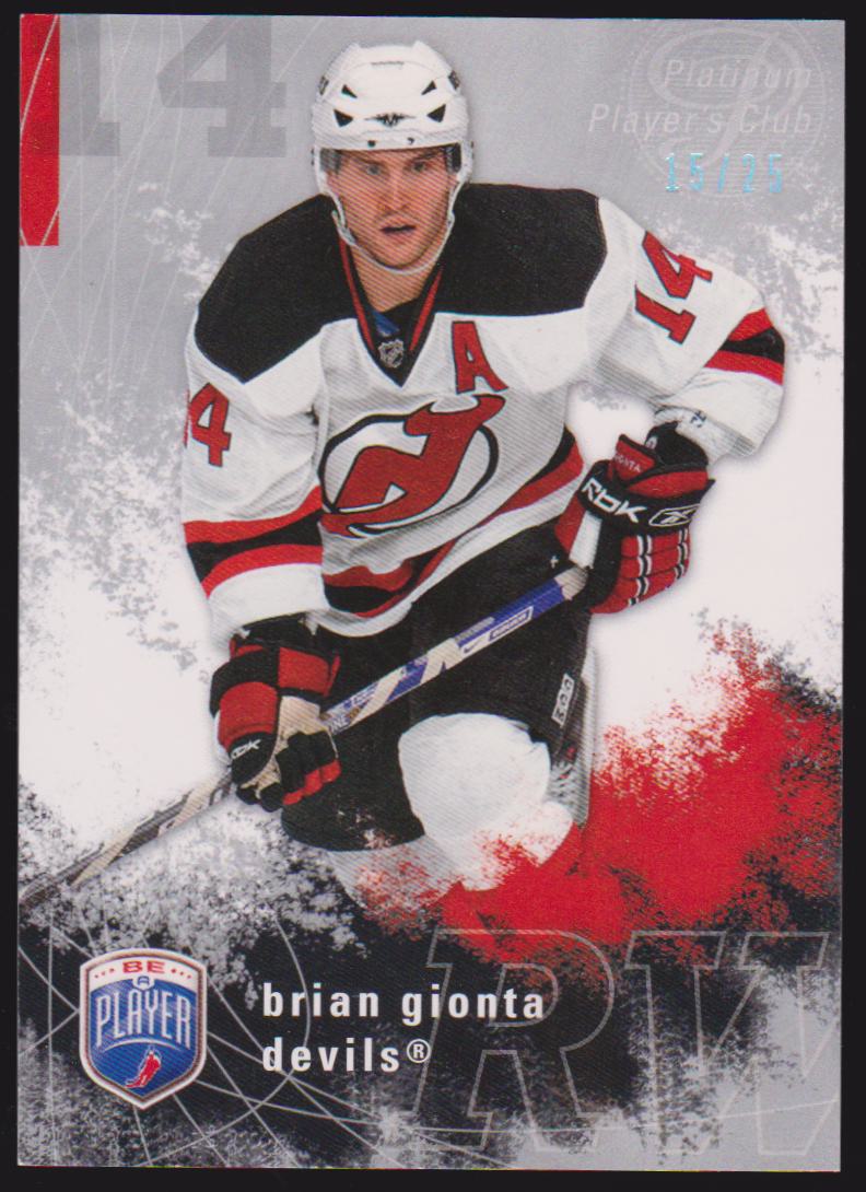 (image for) 2007-08 Be A Player Player's Club Platinum #117 Brian Gionta 15/25