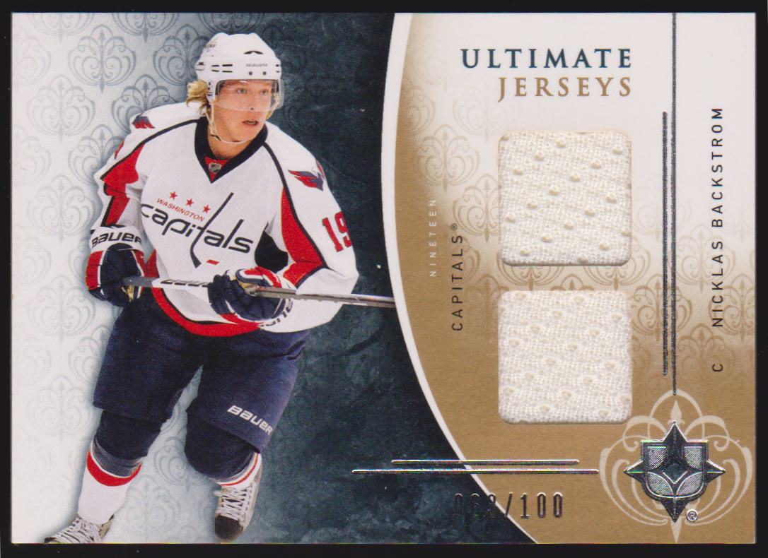 (image for) 2009-10 Ultimate Collection Ultimate Jerseys #UJNB Nicklas Backstrom 063/100