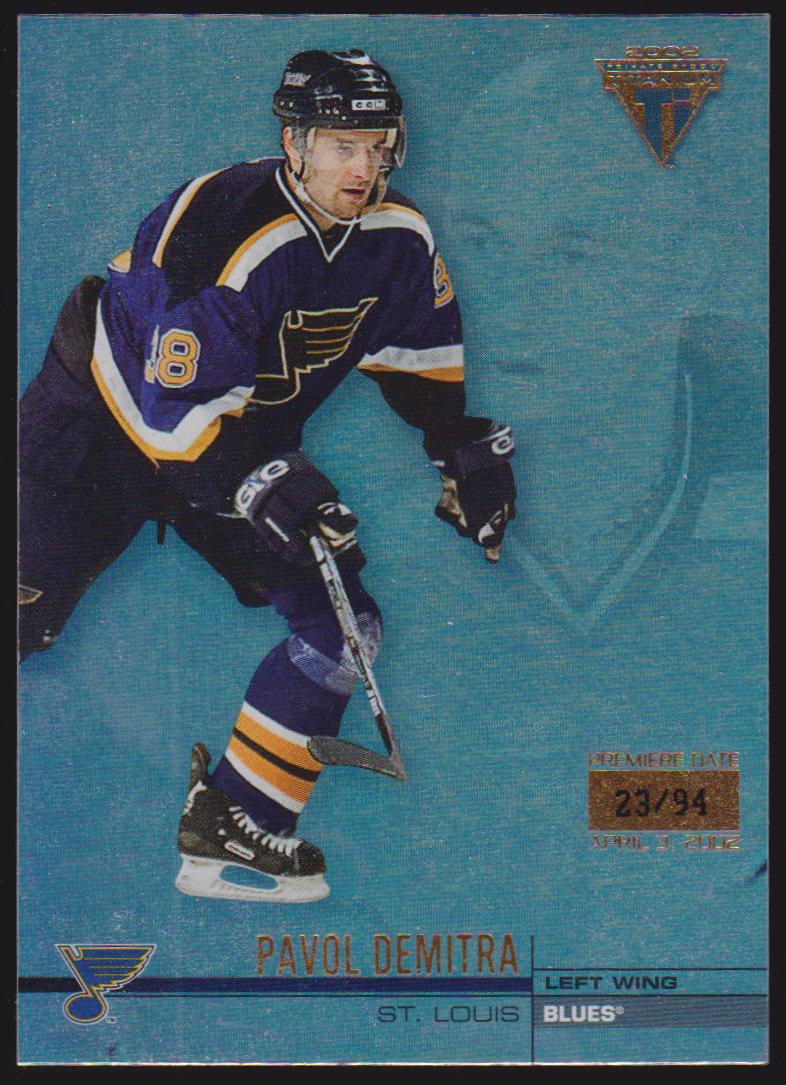 2001-02 Titanium Premiere Date #115 Pavol Demitra 23/94 (image for) 2001-02 Titanium Premiere Date #115 Pavol Demitra 23/94