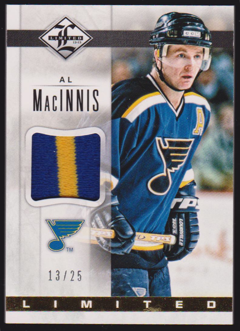 (image for) 2012-13 Limited Materials Prime #LJMS Al MacInnis 13/25