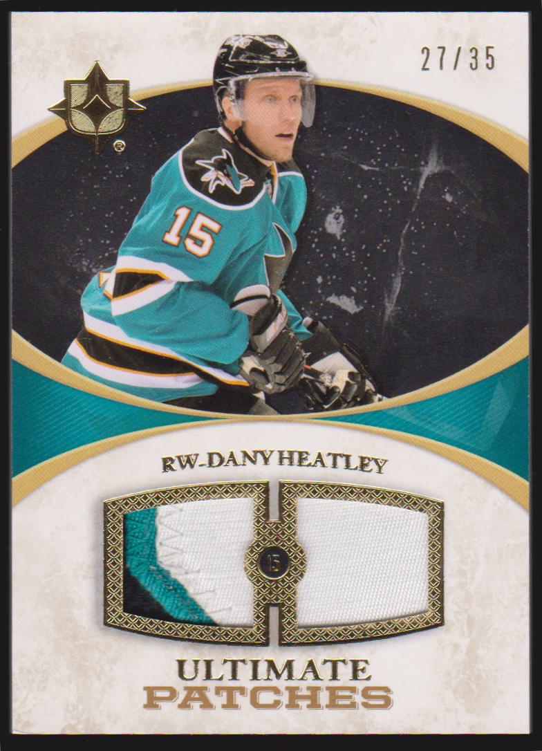 2010-11 Ultimate Collection Ultimate Patches #UJDH Dany Heatley 27/35 (image for) 2010-11 Ultimate Collection Ultimate Patches #UJDH Dany Heatley 27/35
