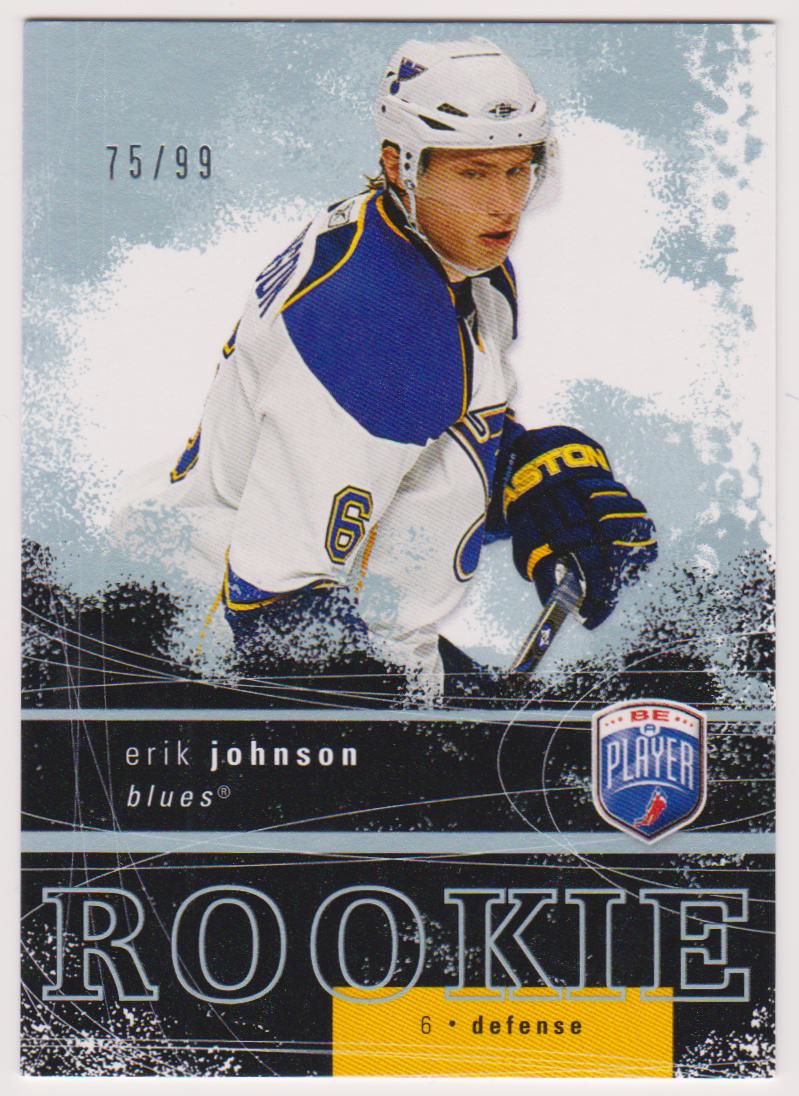 (image for) 2007-08 Be A Player #289 Erik Johnson 75/99 RC