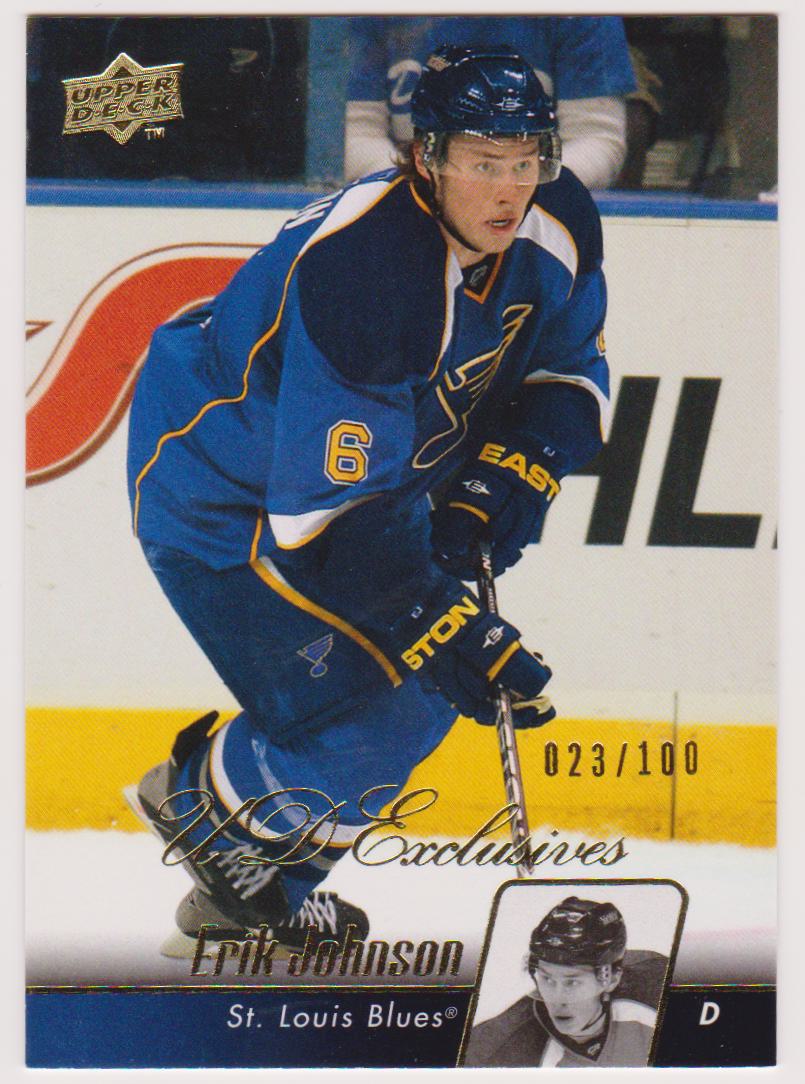 (image for) 2010-11 Upper Deck Exclusives #31 Erik Johnson 23/100