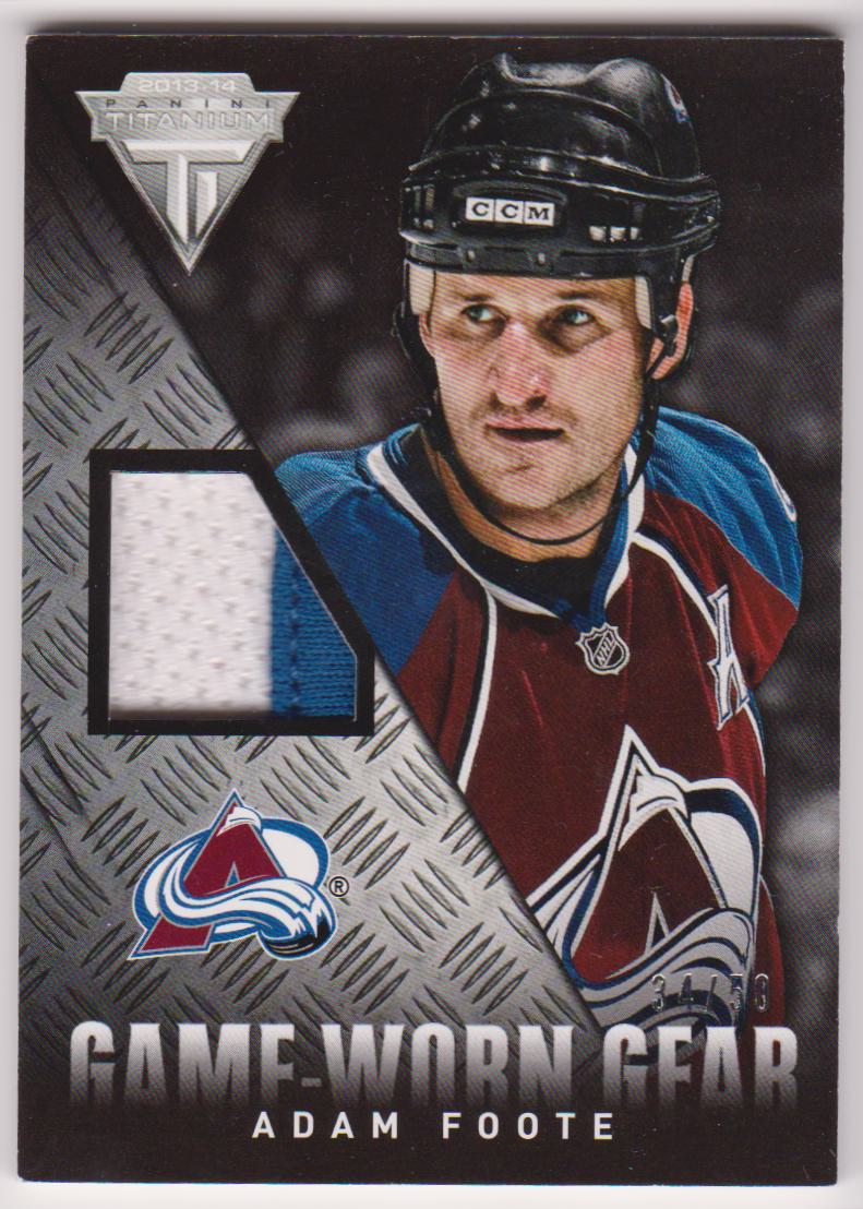 (image for) 2013-14 Panini Titanium Game Worn Gear Prime #GGAF Adam Foote 34/50 - Jerseys