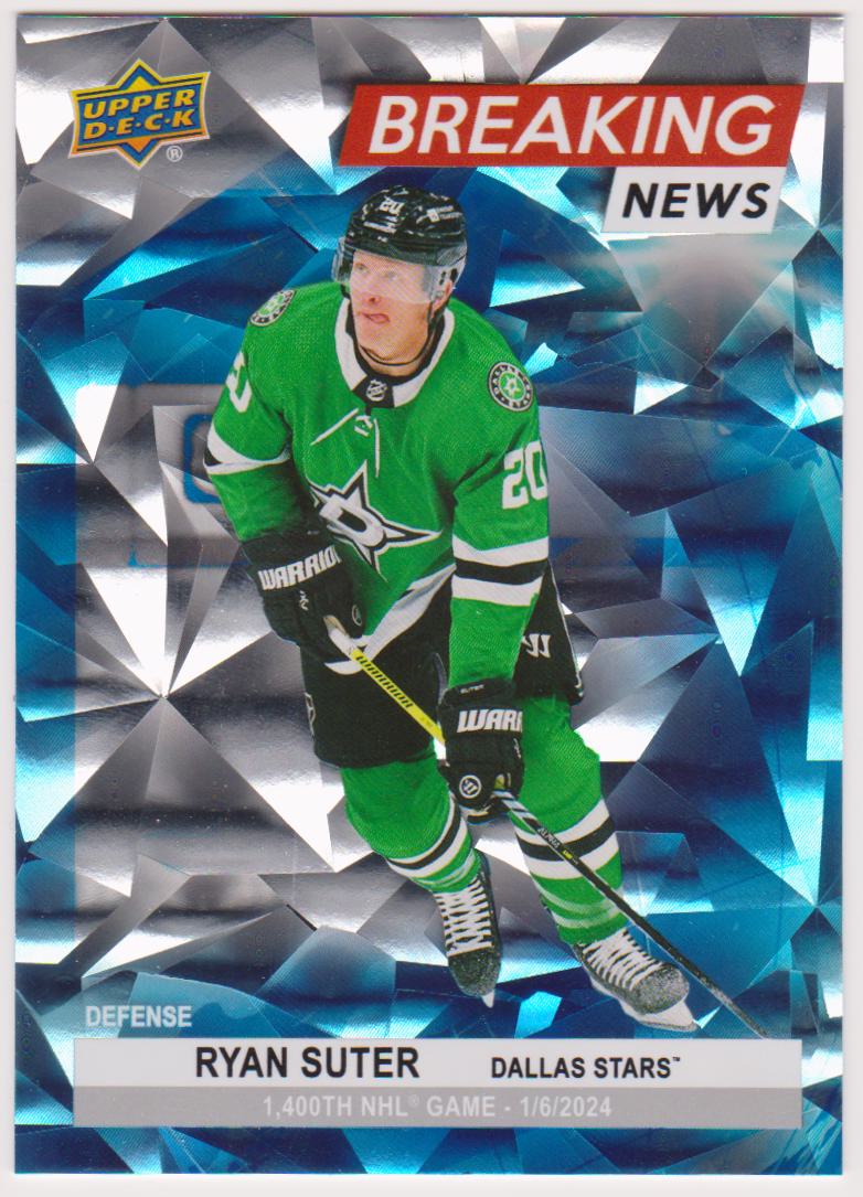 2024-25 Upper Deck Breaking News #BN12 Ryan Suter (image for) 2024-25 Upper Deck Breaking News #BN12 Ryan Suter