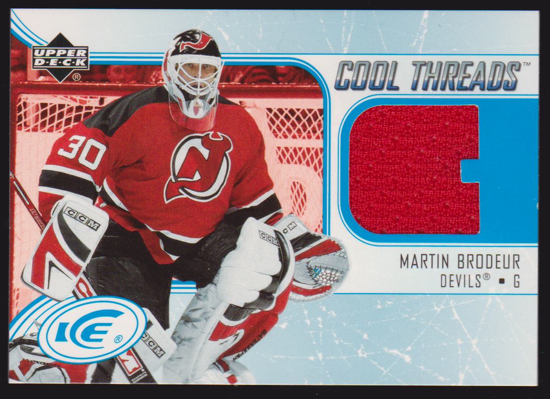 2005-06 Upper Deck Ice Cool Threads #CTMB Martin Brodeur (image for) 2005-06 Upper Deck Ice Cool Threads #CTMB Martin Brodeur
