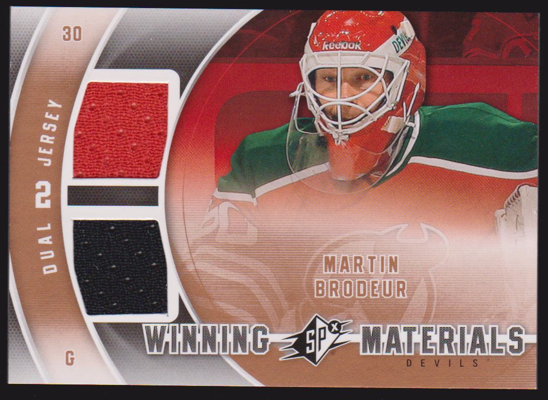 2011-12 SPx Winning Materials #WMMB Martin Brodeur Jerseys (image for) 2011-12 SPx Winning Materials #WMMB Martin Brodeur Jerseys