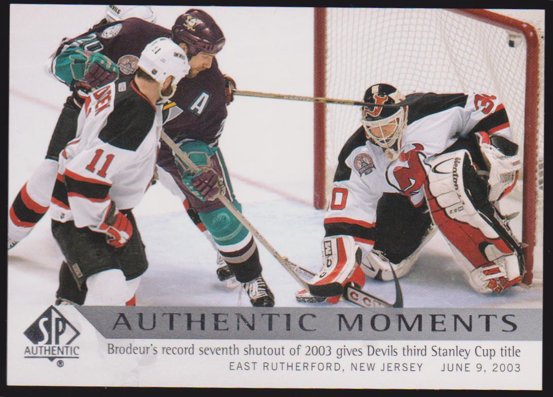 (image for) 2012-13 SP Authentic #169 Martin Brodeur - Authentic Moments (AM)