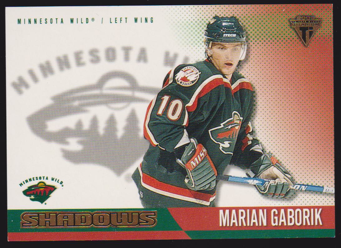 2002-03 Titanium Shadows #6 Marian Gaborik (image for) 2002-03 Titanium Shadows #6 Marian Gaborik