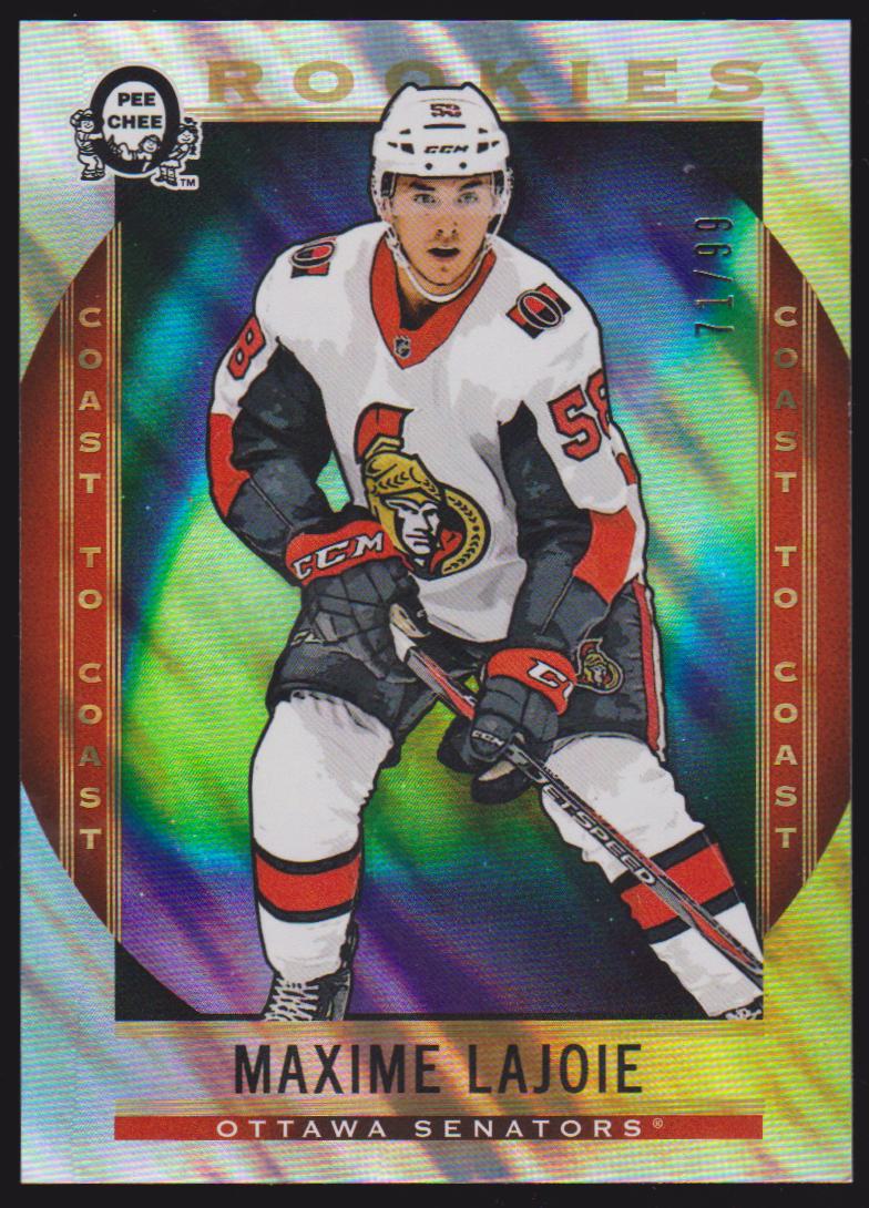 2018-19 O-Pee-Chee Coast to Coast Polar Lights #169 Maxime Lajoie 71/99 (image for) 2018-19 O-Pee-Chee Coast to Coast Polar Lights #169 Maxime Lajoie 71/99