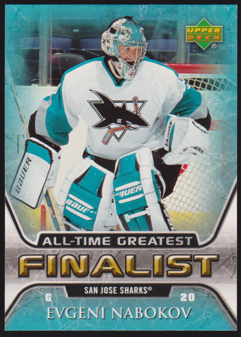 2005-06 Upper Deck All-Time Greatest #52 Evgeni Nabokov (image for) 2005-06 Upper Deck All-Time Greatest #52 Evgeni Nabokov