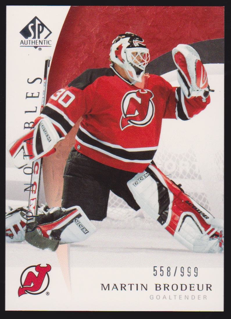 (image for) 2005-06 SP Authentic #113 Martin Brodeur - Notables 558/999