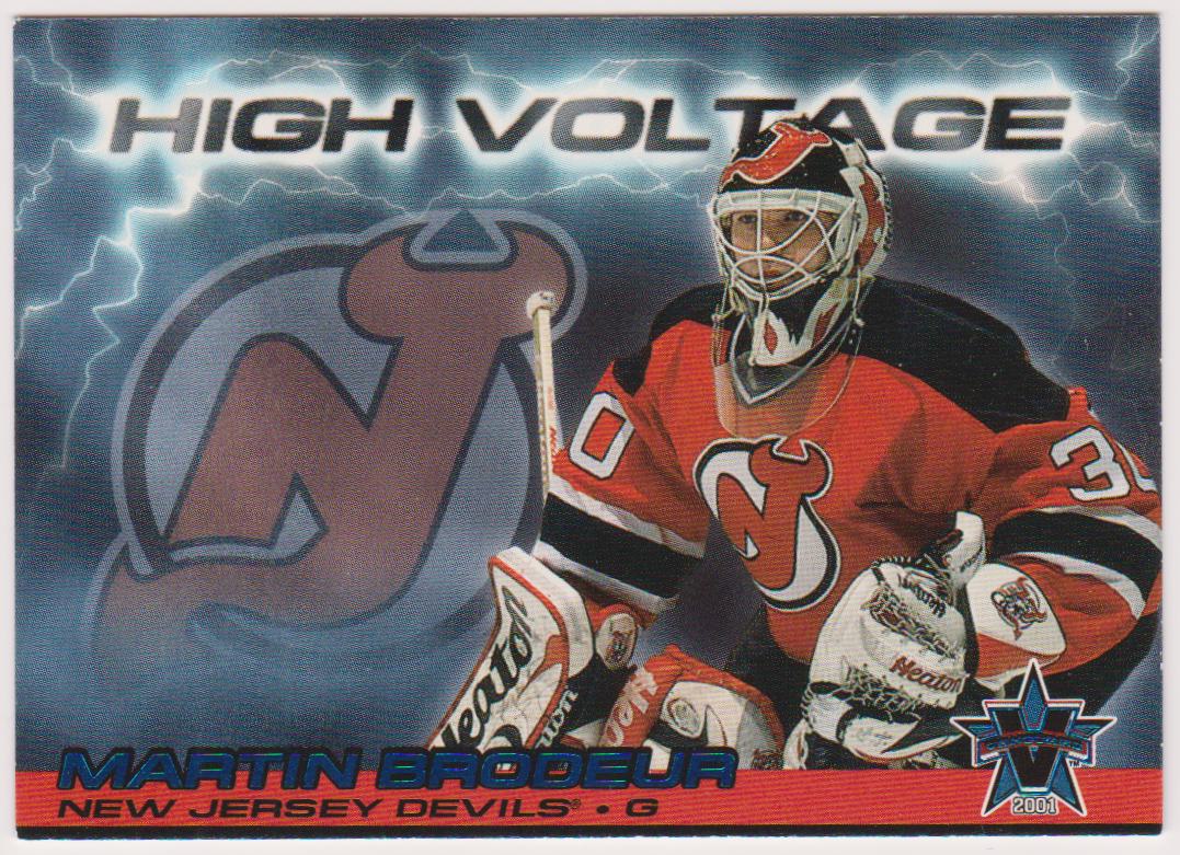 2000-01 Vanguard High Voltage #19 Martin Brodeur (image for) 2000-01 Vanguard High Voltage #19 Martin Brodeur