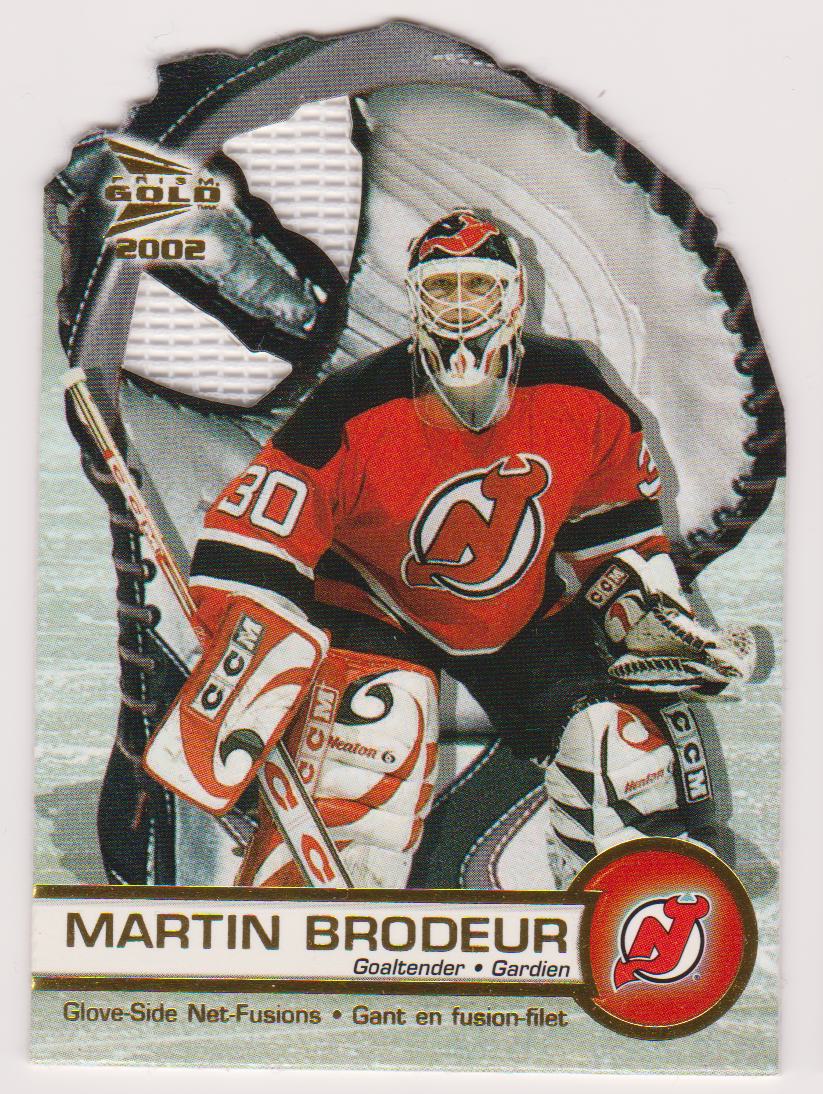 2001-02 McDonald's Pacific Glove-Side Net-Fusion #4 Martin Brodeur (image for) 2001-02 McDonald's Pacific Glove-Side Net-Fusion #4 Martin Brodeur