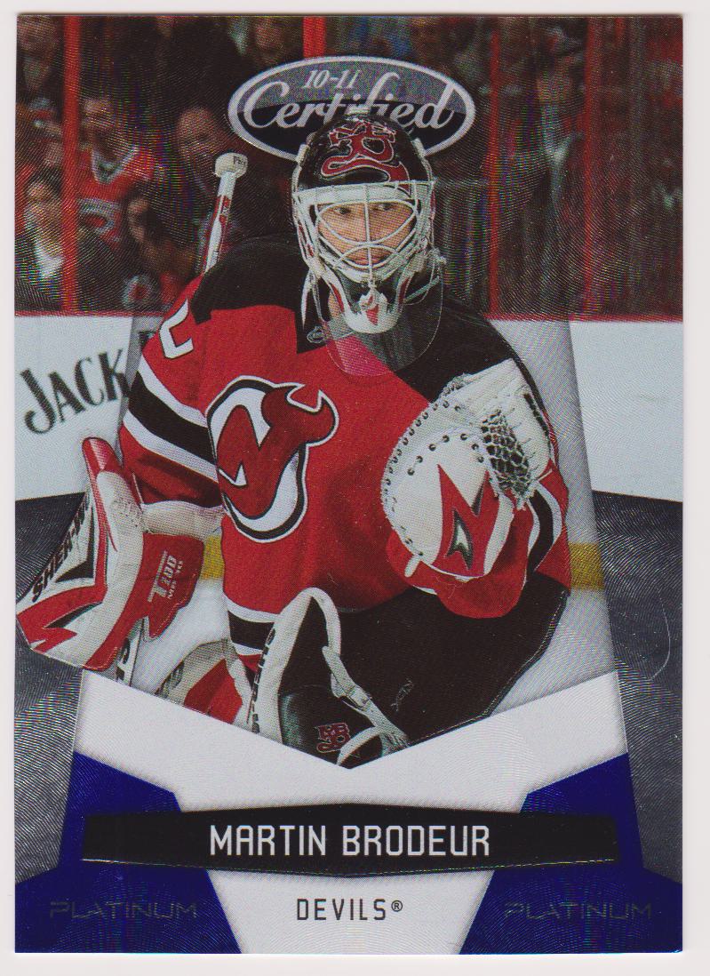 (image for) 2010-11 Certified Platinum Blue #85 Martin Brodeur 227/250