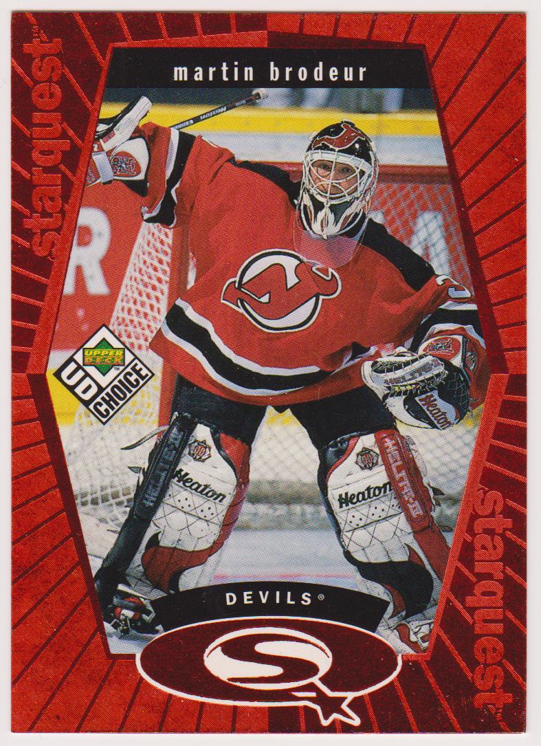 (image for) 1998-99 UD Choice StarQuest Red #SQ23 Martin Brodeur