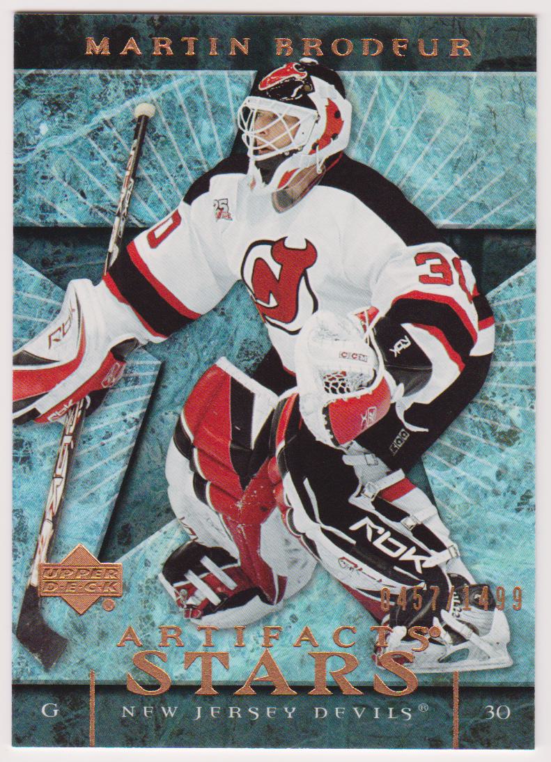 2007-08 Artifacts #123 Martin Brodeur Stars 0457/1499 (image for) 2007-08 Artifacts #123 Martin Brodeur Stars 0457/1499