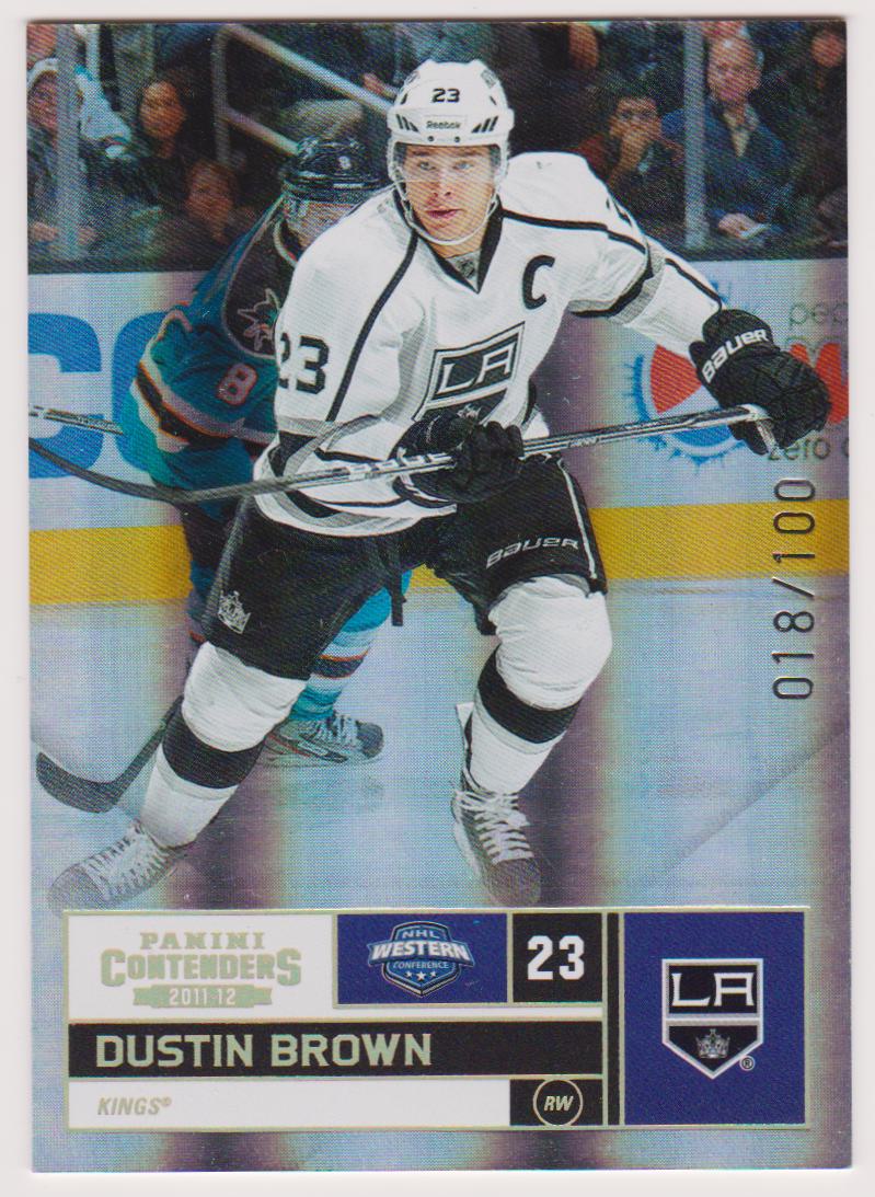 (image for) 2011-12 Panini Contenders Gold #23 Dustin Brown 018/100