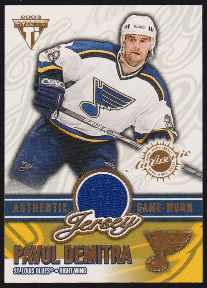2002-03 Titanium Jerseys #56 Pavol Demitra 0416/1256 (image for) 2002-03 Titanium Jerseys #56 Pavol Demitra 0416/1256