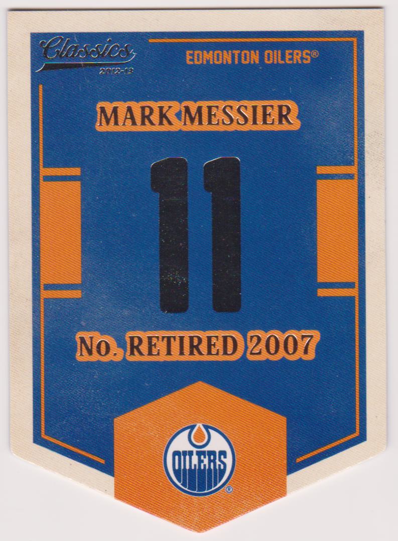 (image for) 2012-13 Classics Signatures Banner Numbers #35 Mark Messier