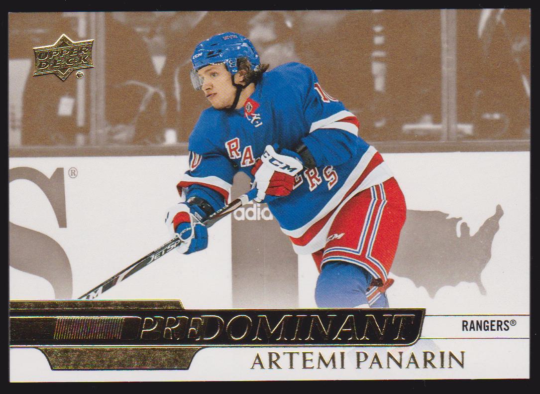 2020-21 Upper Deck Predominant Gold #PR18 Artemi Panarin (image for) 2020-21 Upper Deck Predominant Gold #PR18 Artemi Panarin