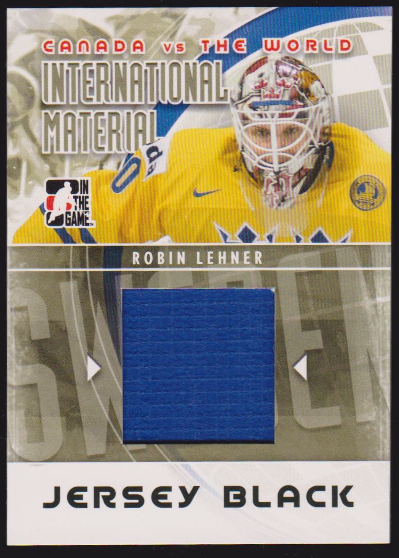 (image for) 2011-12 Canada vs World International Materials #IM31 Robin Lehner