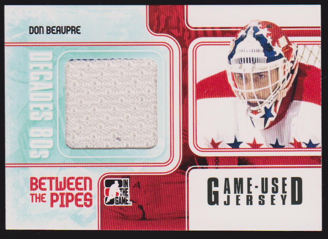 (image for) 2010-11 ITG Decades 1980s BTP Jerseys Black #BTPJ14 Don Beaupre