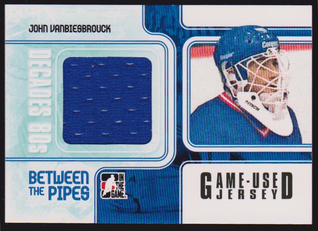 (image for) 2010-11 ITG Decades 1980s BTP Jerseys Black #BTPJ06 John Vanbiesbrouck