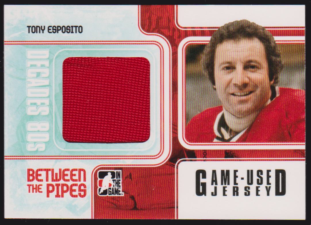 (image for) 2010-11 ITG Decades 1980s BTP Jerseys Black #BTPJ03 Tony Esposito