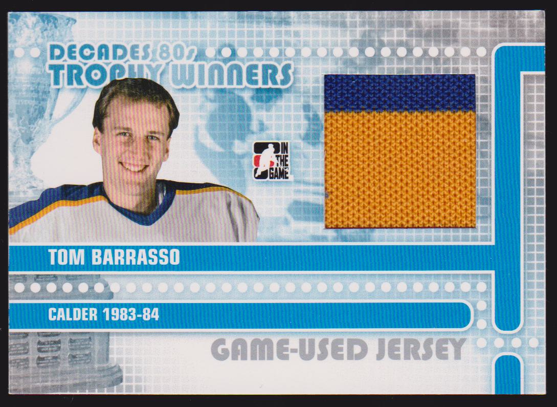 (image for) 2010-11 ITG Decades 1980s Trophy Winners Jerseys Silver #TWJ12 Tom Barrasso - Calder 1983-84