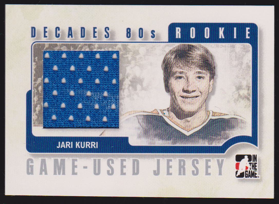 (image for) 2010-11 ITG Decades 1980s Rookie Jersey Silver #RJ04 Jari Kurri