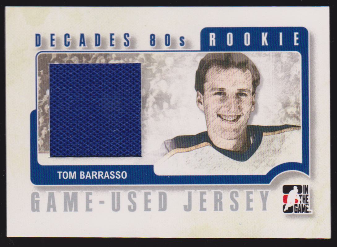 (image for) 2010-11 ITG Decades 1980s Rookie Jersey Silver #RJ09 Tom Barrasso