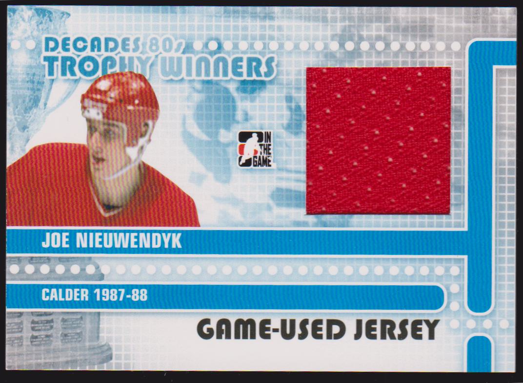 (image for) 2010-11 ITG Decades 1980s Trophy Winners Jerseys Black #TWJ25 Joe Nieuwendyk - Calder 1987-88