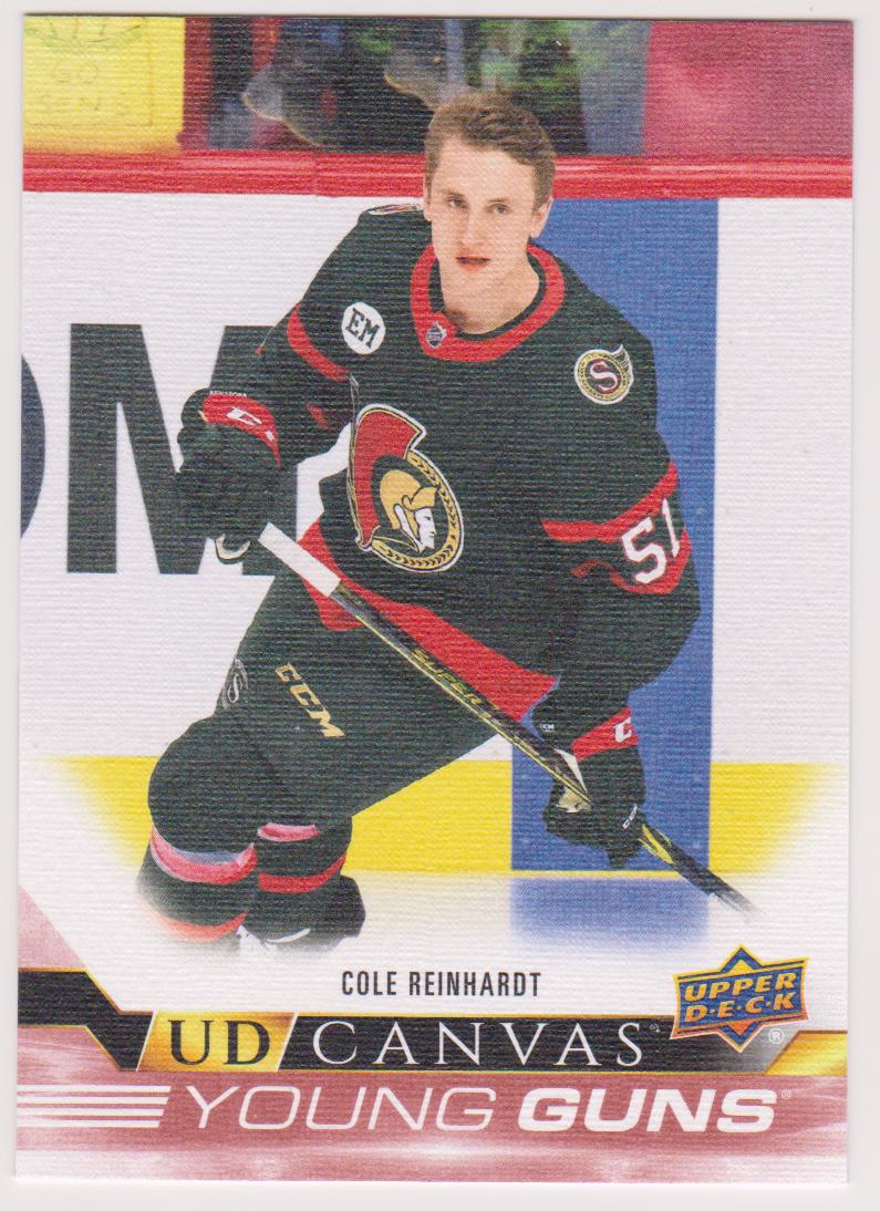 (image for) 2022-23 Upper Deck UD Canvas #C217 Cole Reinhardt YG - RC Year