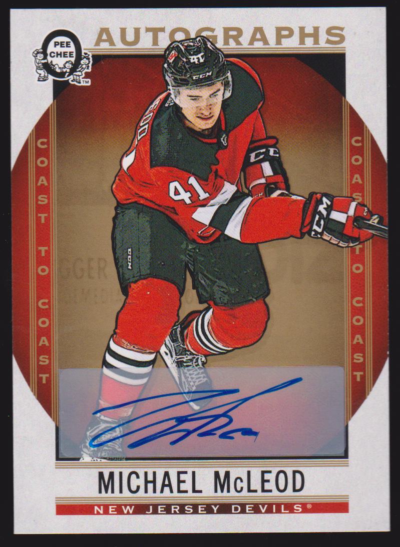 (image for) 2018-19 O-Pee-Chee Coast to Coast Autographs #166 Michael McLeod