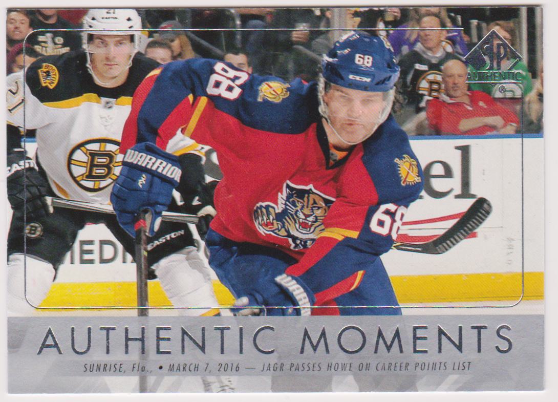 (image for) 2016-17 SP Authentic #101 Jaromir Jagr AUTHENTIC MOMENT