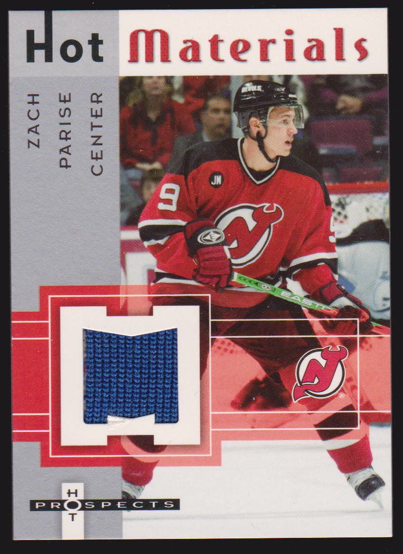(image for) 2005-06 Hot Prospects Hot Materials #HMZP Zach Parise - RC Year Jerseys