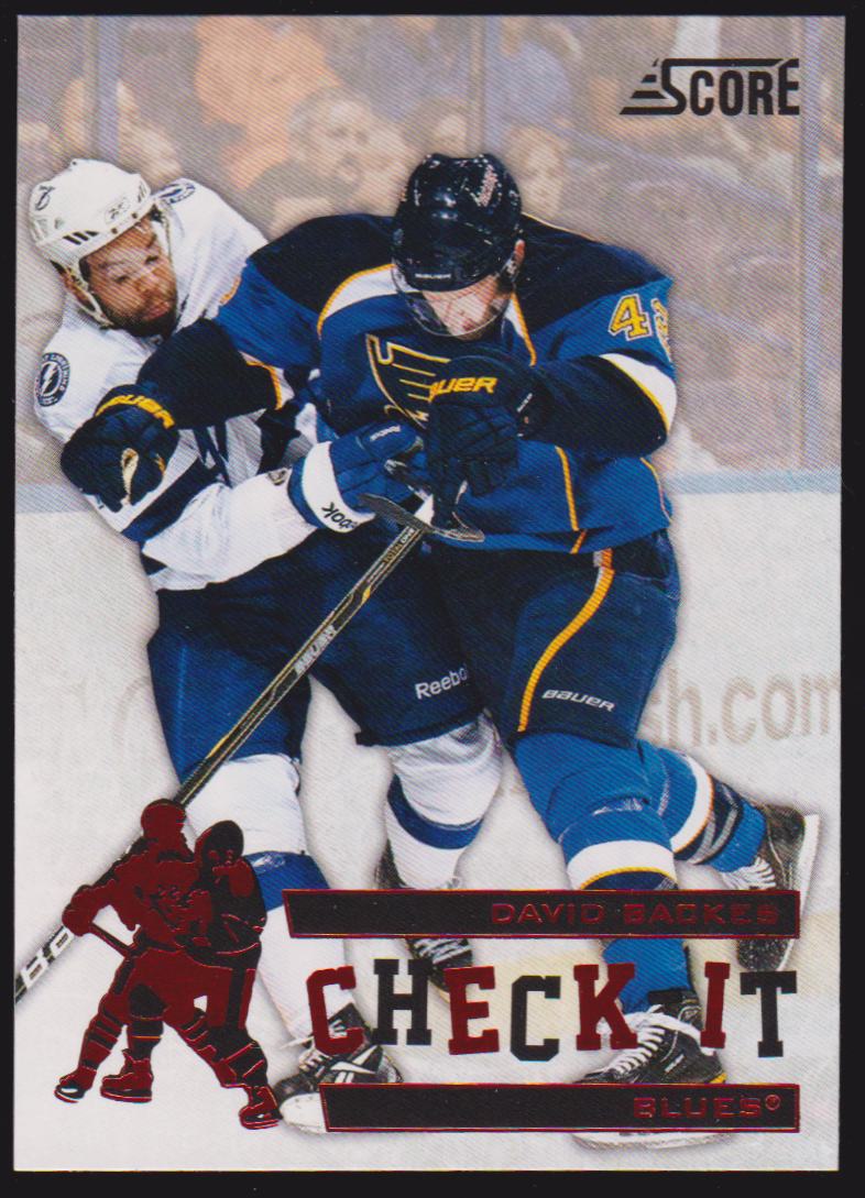 (image for) 2012-13 Score Check It #C15 David Backes