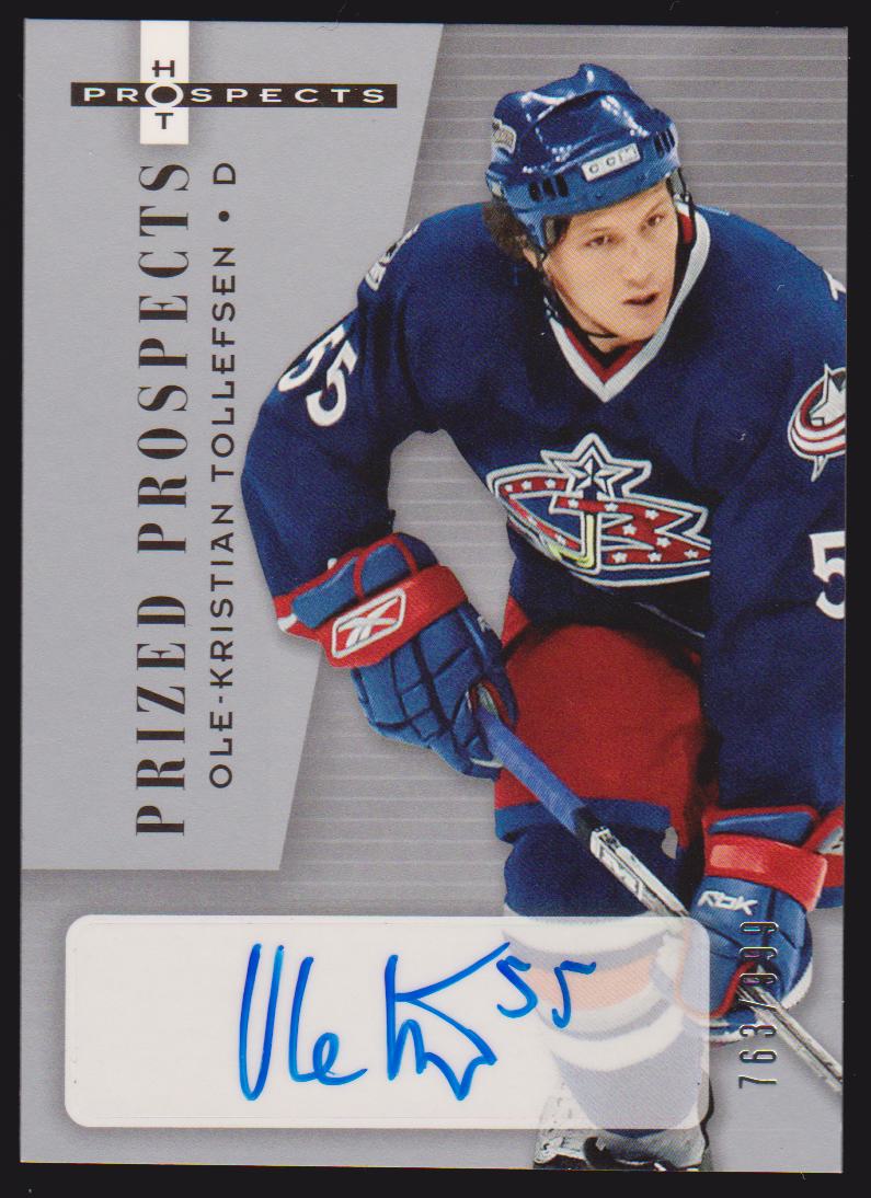(image for) 2005-06 Hot Prospects #197 Ole-Kristian Tollefsen AUTO RC 763/999