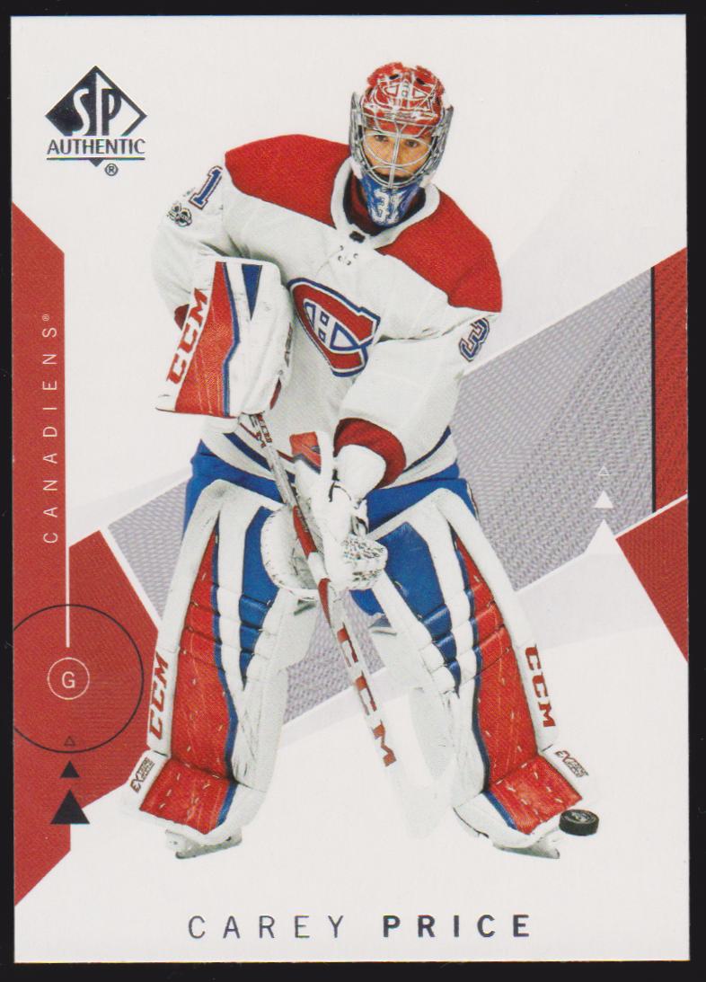 2018-19 SP Authentic #75 Carey Price (image for) 2018-19 SP Authentic #75 Carey Price