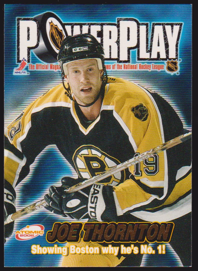 2001-02 Atomic Power Play #4 Joe Thornton (image for) 2001-02 Atomic Power Play #4 Joe Thornton