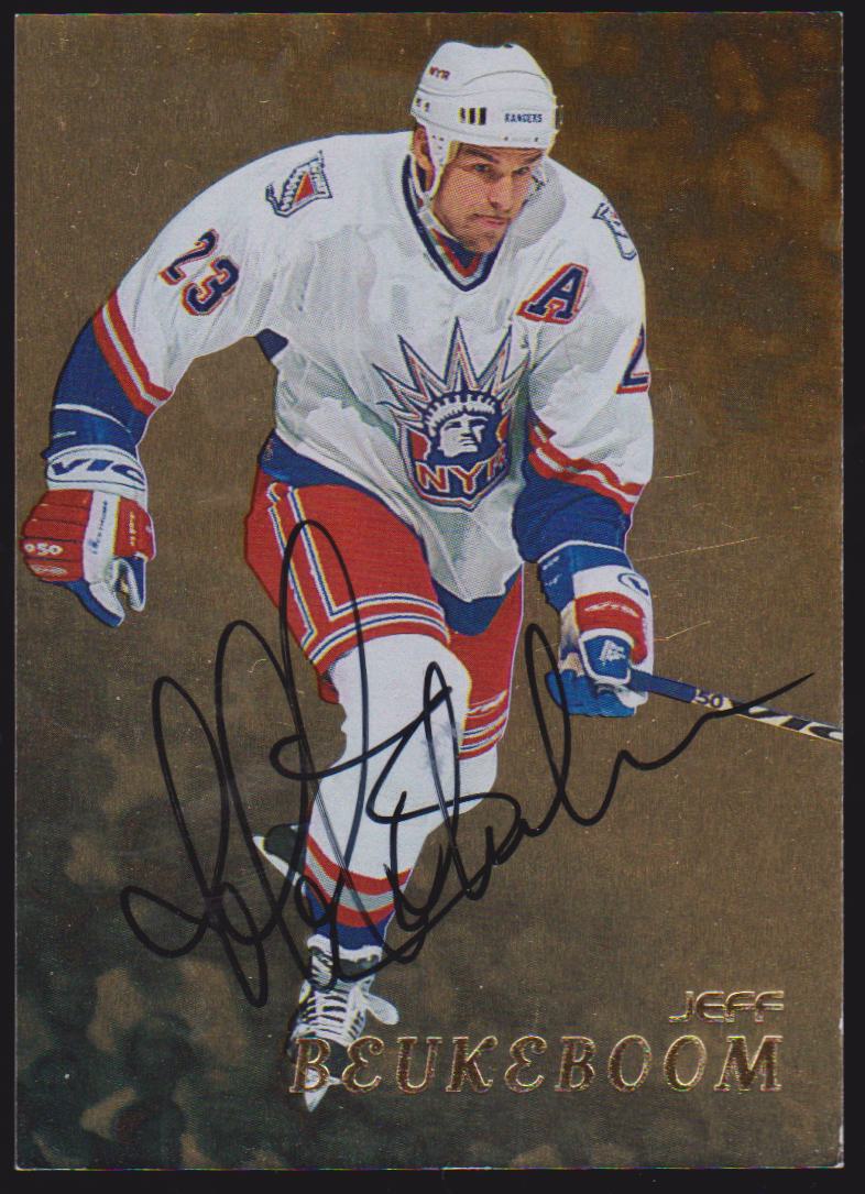 (image for) 1998-99 Be A Player Autographs Gold #242 Jeff Beukeboom