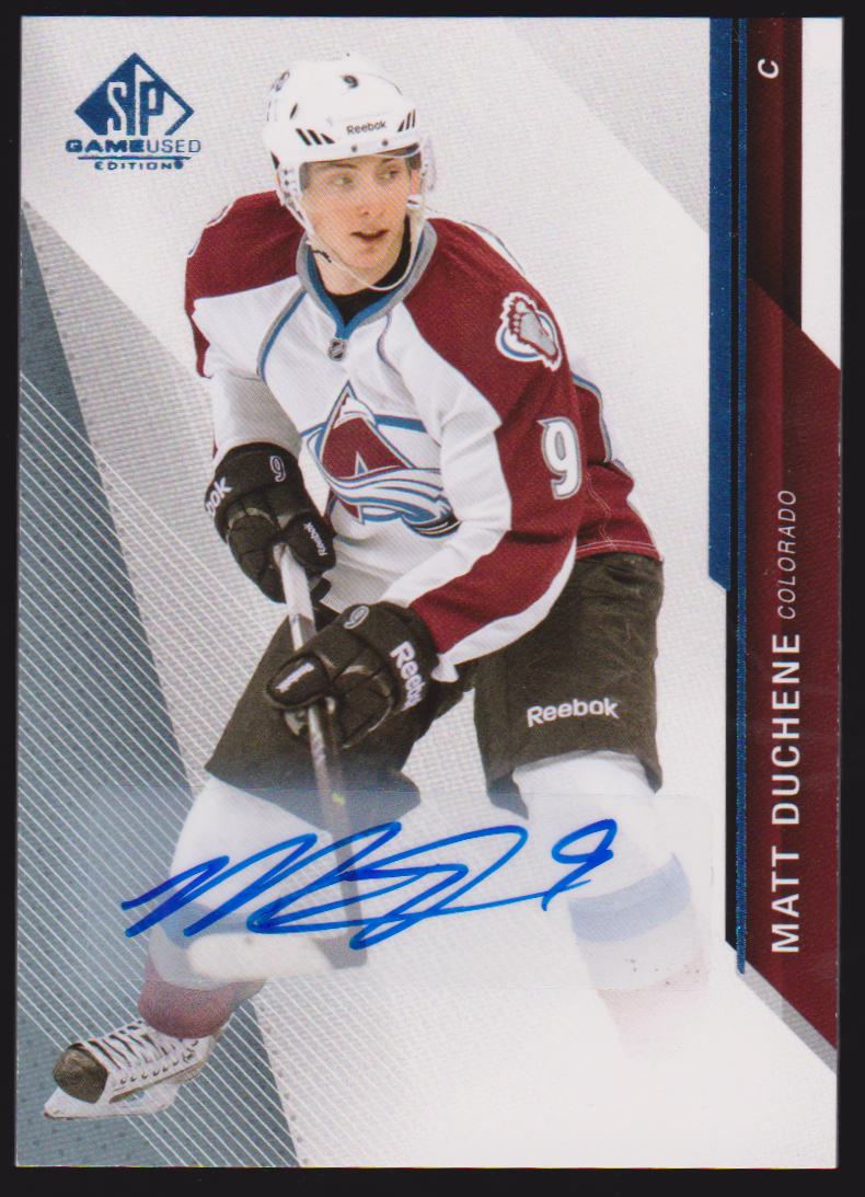 2014-15 SP Game Used Autographs Blue #89 Matt Duchene (image for) 2014-15 SP Game Used Autographs Blue #89 Matt Duchene