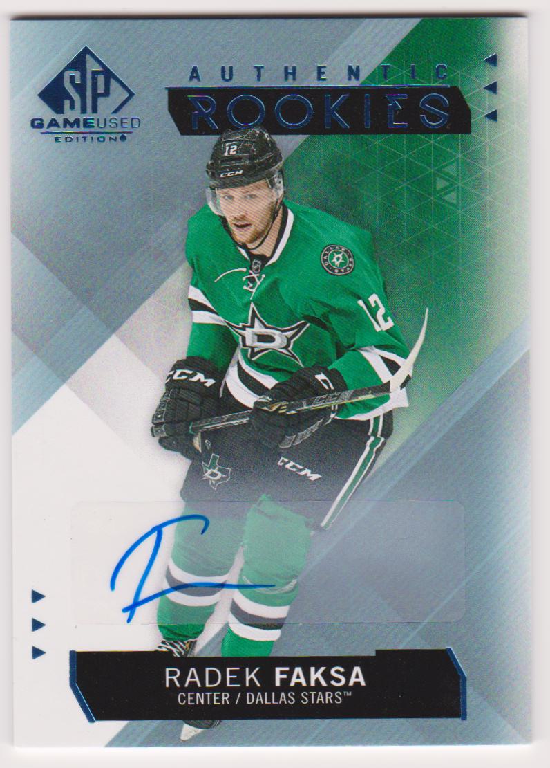 2015-16 SP Game Used Autographs Blue #183 Radek Faksa - RC Year (image for) 2015-16 SP Game Used Autographs Blue #183 Radek Faksa - RC Year