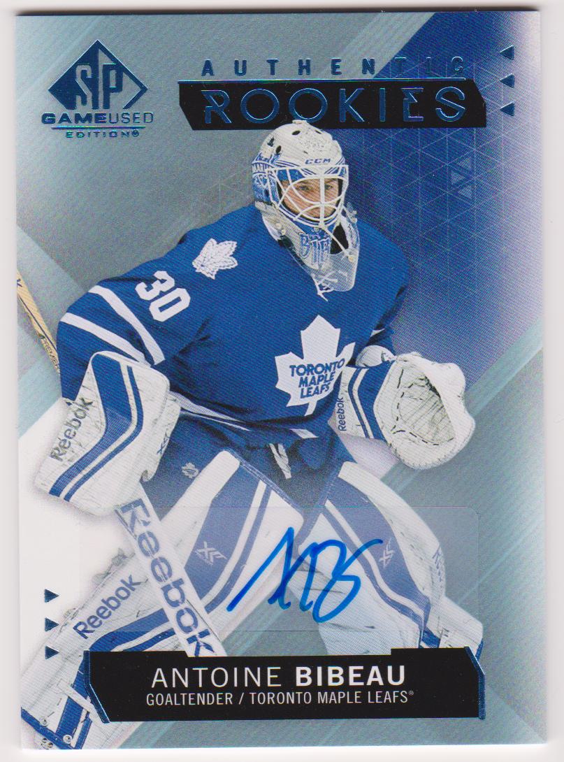 2015-16 SP Game Used Autographs Blue #104 Antoine Bibeau - RC Year (image for) 2015-16 SP Game Used Autographs Blue #104 Antoine Bibeau - RC Year