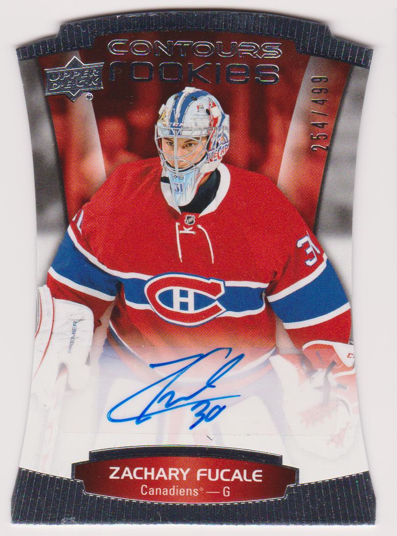 (image for) 2015-16 Upper Deck Contours #102 Zachary Fucale AUTO RC 254/499