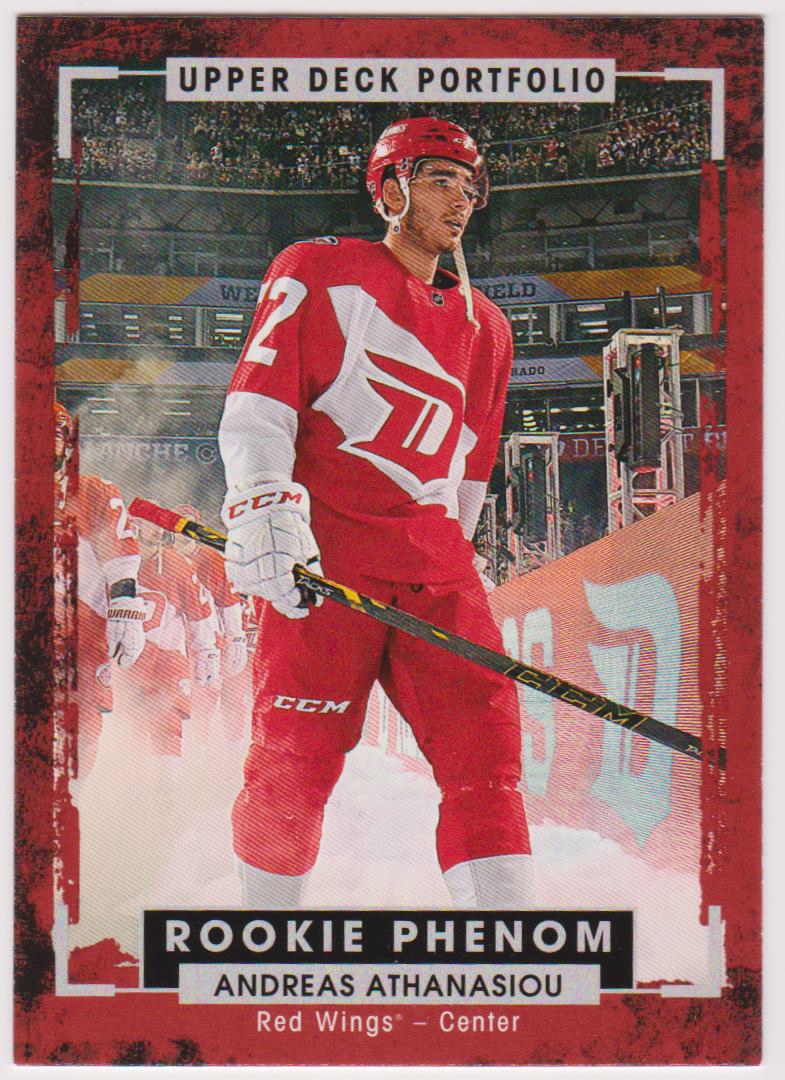 2015-16 Upper Deck Portfolio #210 Andreas Athanasiou RC (image for) 2015-16 Upper Deck Portfolio #210 Andreas Athanasiou RC